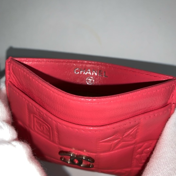RARE! bubble gum pink CHANEL credit card wallet - Picture 4 of 10